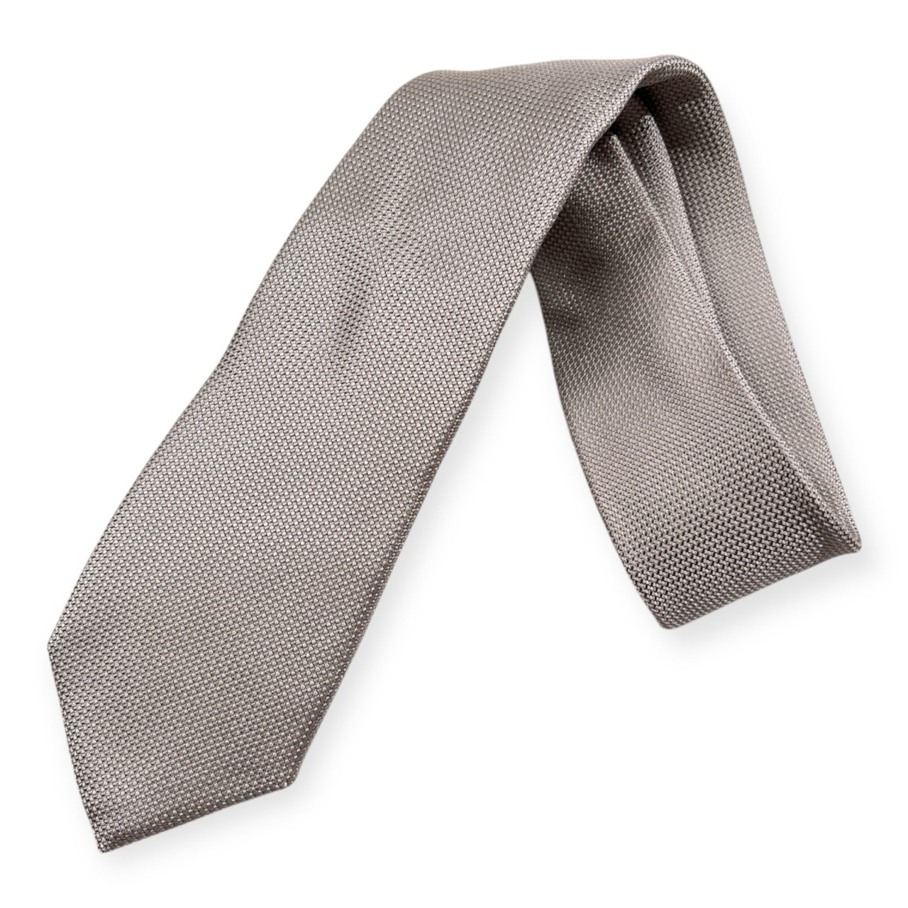 HUGO BOSS ヒューゴボス シルク ネクタイ /シルバー グレー系/イタリア製