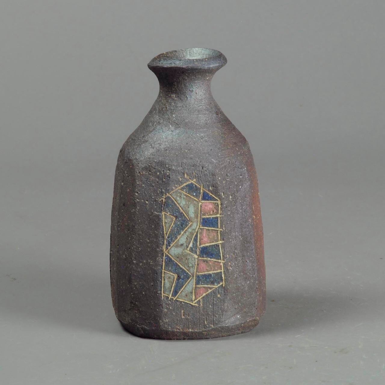 炻器 象嵌徳利 焼き締め Sake bottie 36 | 陶芸家 竹内真吾