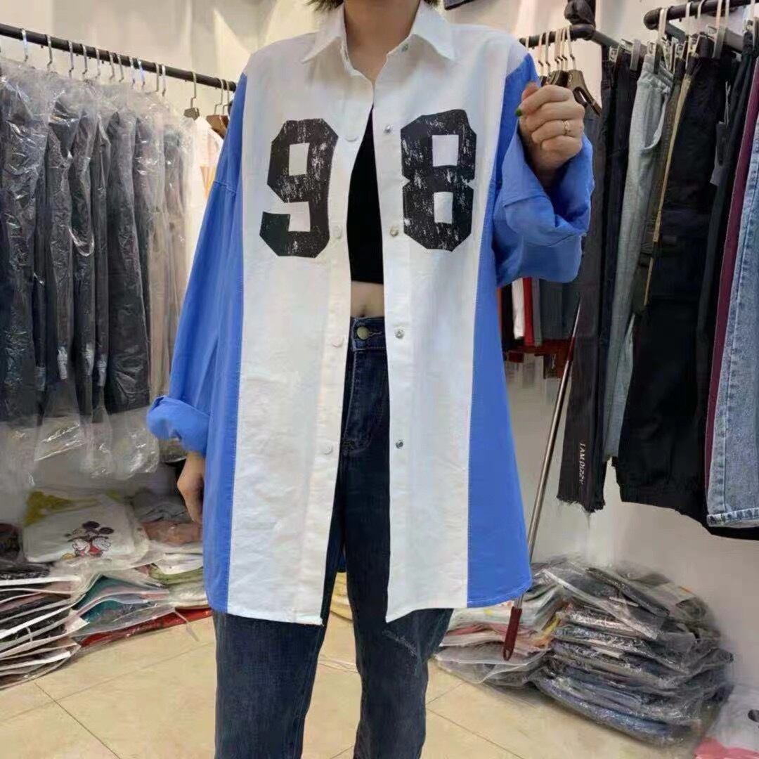 ロゴ入りシャツジャケット