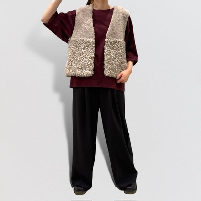 PASSIONE 切替 ボア ベスト | CoCo Cuore