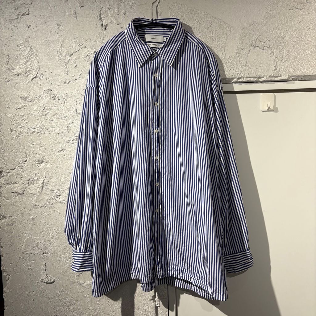 【美品】Graphpaper ThomasMason 長袖シャツ Graphpaper × Thomas Mason グラフペーパー × トーマスメイソン stripe