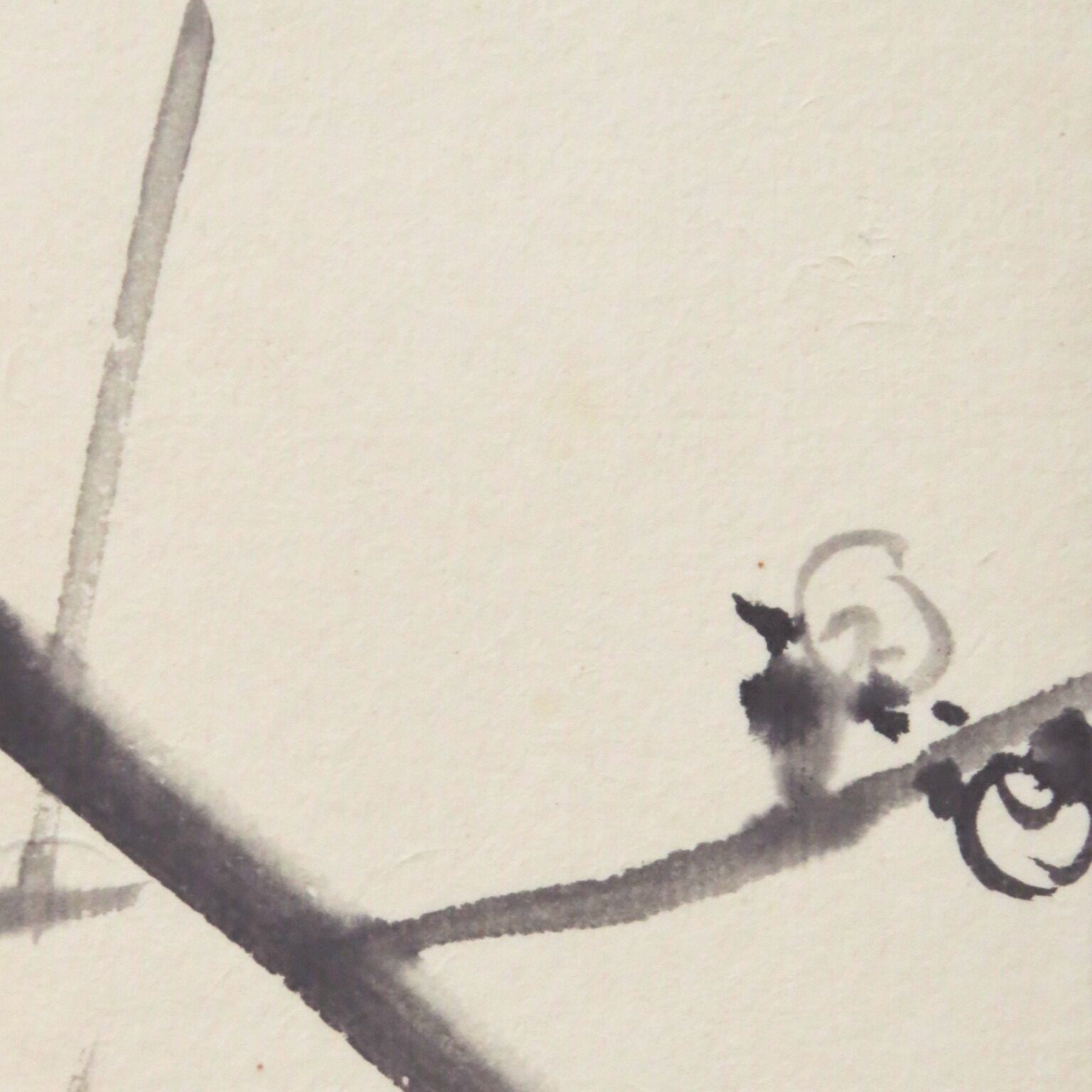 裏千家 淡々斎宗室 自画賛梅の絵 「魁」短冊 dby6552-R | こがん堂