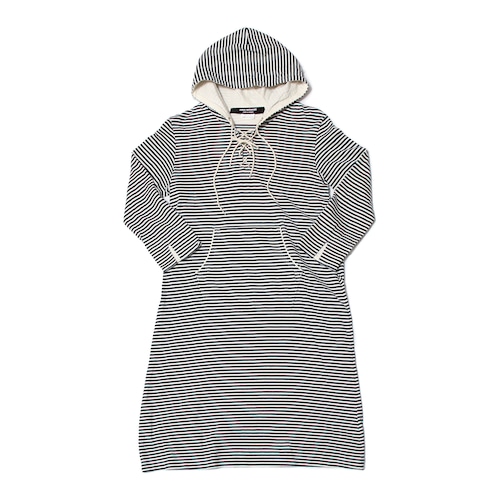 JUNYAWATANABE COMMEdesGARCONS HoodieMarineBorderLaceUpOnePiece