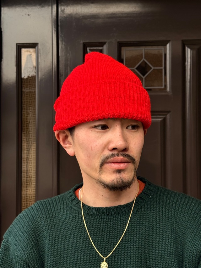 Thick Acrylic Beanie “Red”