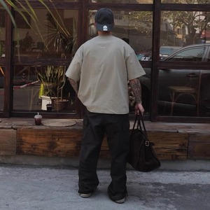 Back logo crew neck T-shirt 0534