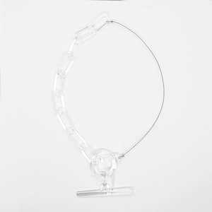 _cthruit シースルーイット oval_half (S) necklace ネックレス【Clear】