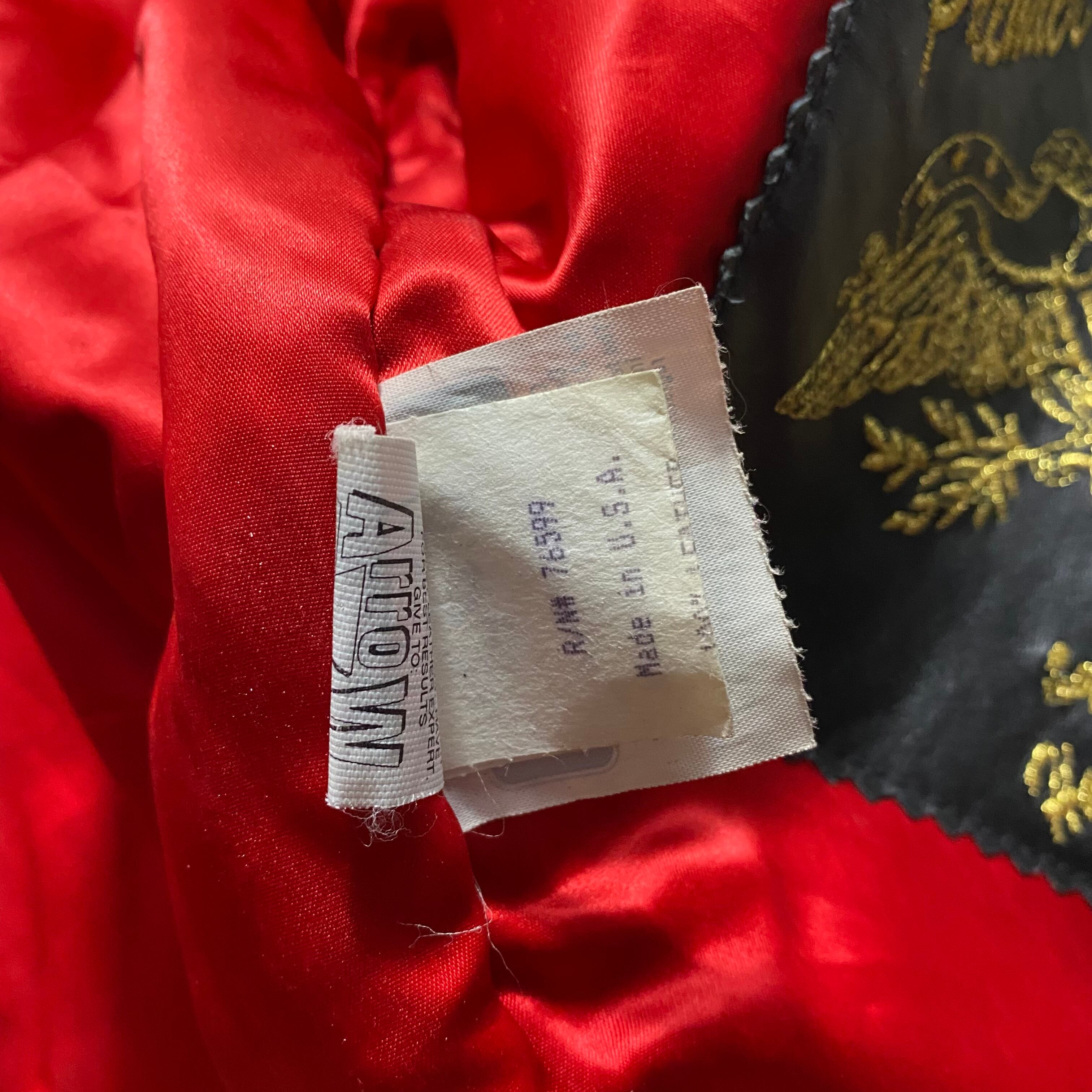 vintage 1990's JEFF HAMILTON leather stadium jacket | NOIR ONLINE