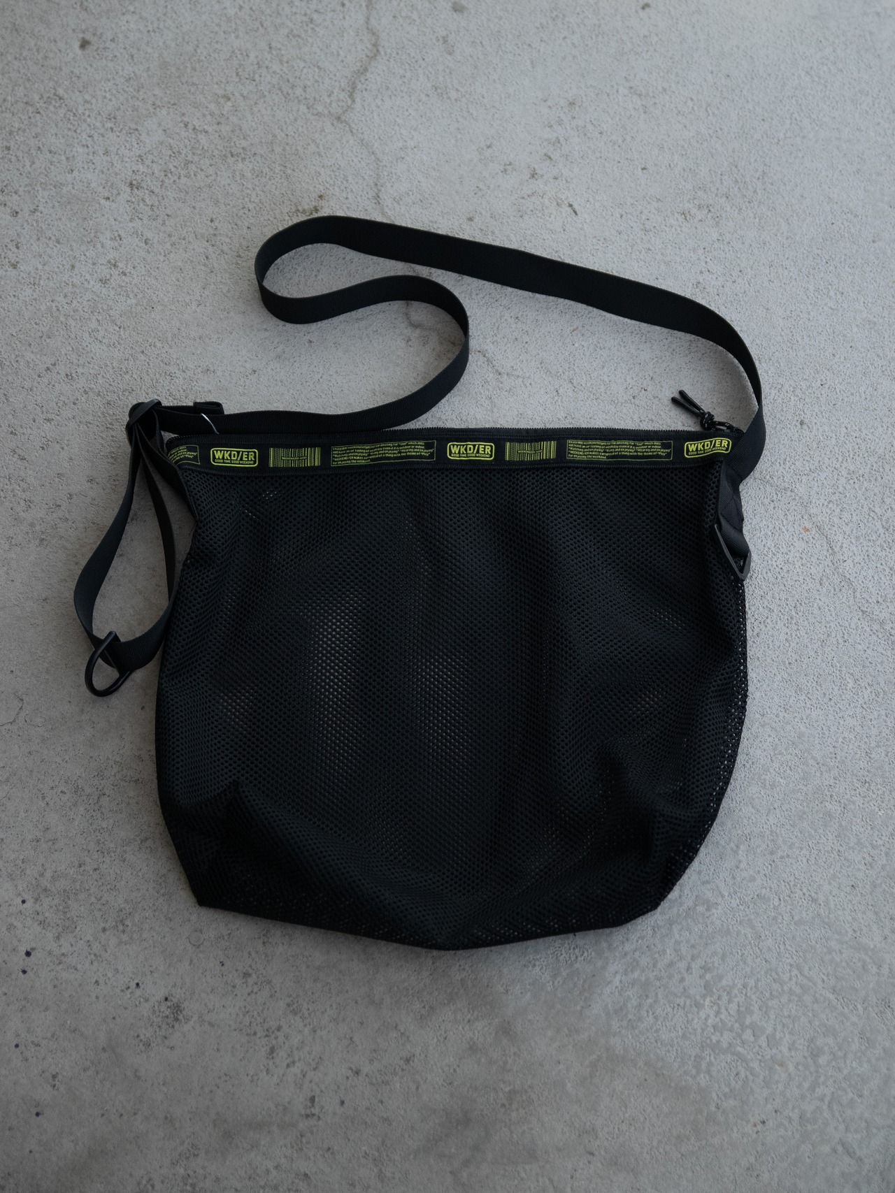 [WEEKENDER] WKDMESH SHOULDER/ブラック/ウィークエンダー/メッシュ