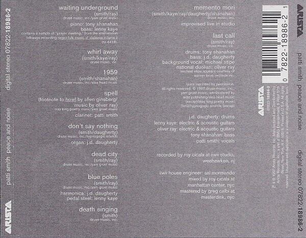 PATTI SMITH/peace and noise | RECORD SHOP CONQUEST/レコード