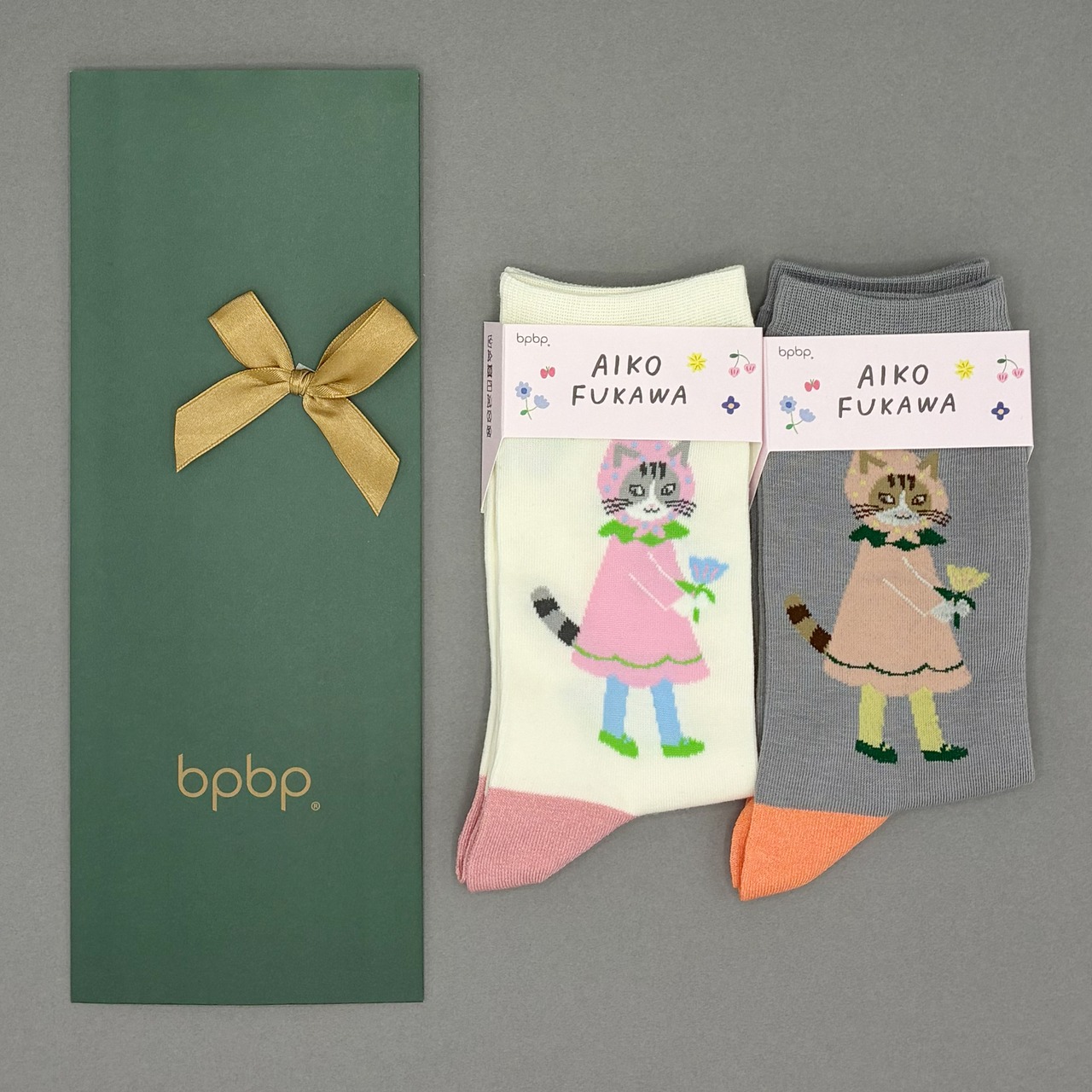 【SOCKS 2 PAIR GIFT SET】AIKO FUKAWA ソックス2足ギフトセット