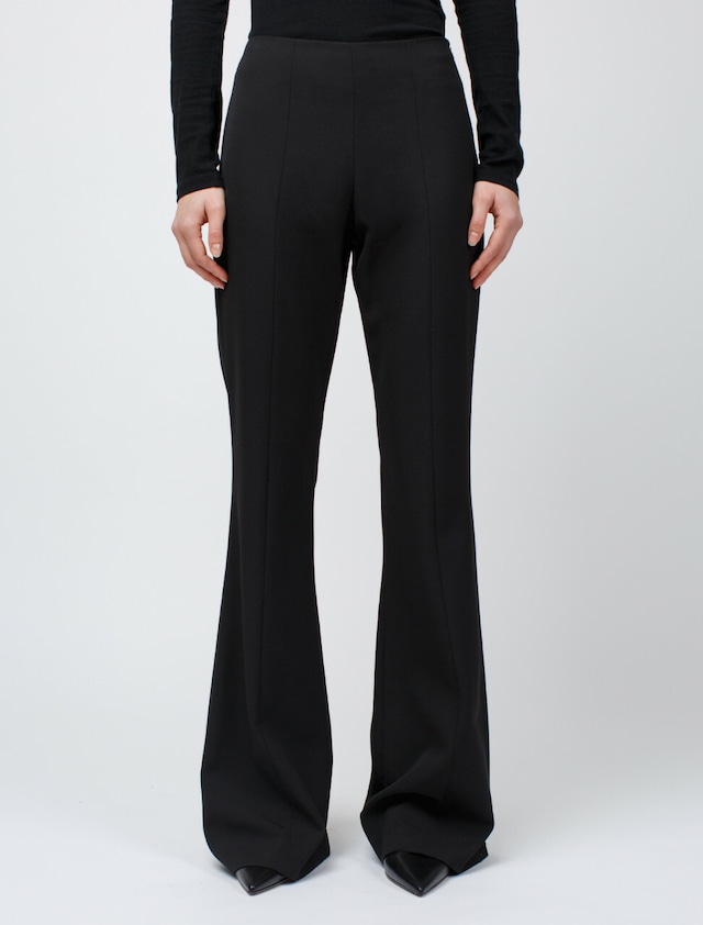 Black Slightly Flared Trouser