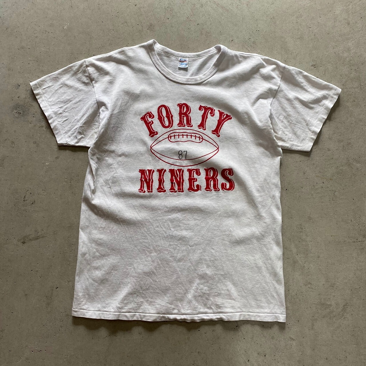 80年代 トリコタグ Champion チャンピオン NFL FORTY NINERS 49ers 