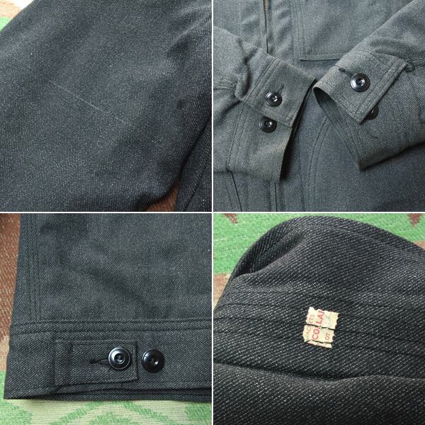 60s サイクリストジャケット ユーロワークジャケット Ailleeジッパー Dead-Stock 60s Lee 727-LB Whipcord Work Jacket | Wonder Wear