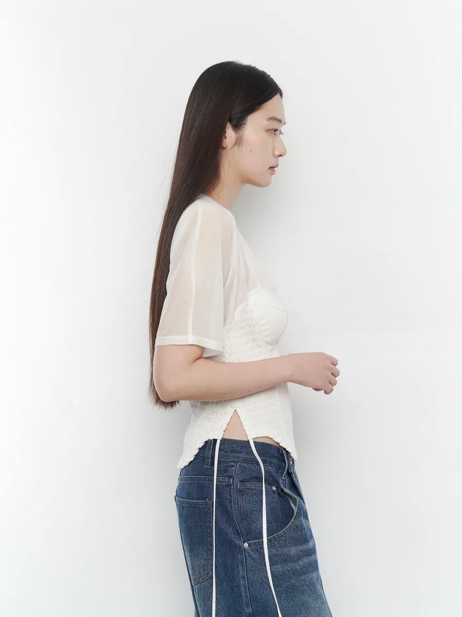 【値下げ可】POOLDE CLOUD TEE Tシャツ　新品 26SS】POOLDE プールデ / シアートップス 半袖 / CLOUD TEE | TRENT online