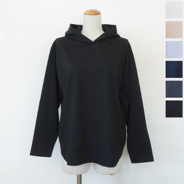 [定番] Dignite collier (ディニテコリエ) パーカー 裾切替 プルオーバー 長袖 バックスリット ラウンドヘム KAT-80990211