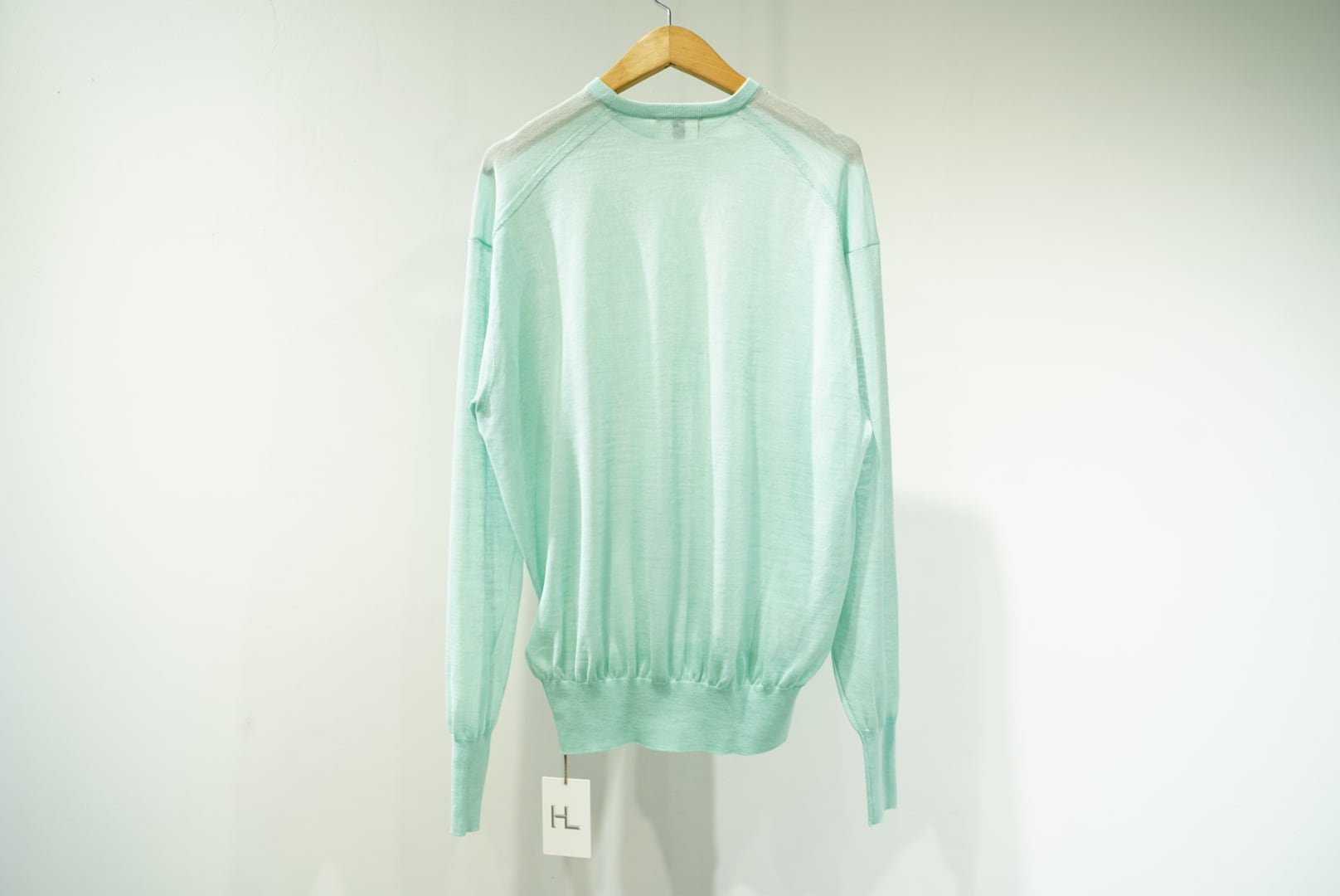 Ramie Highgauge crewneck GREEN | WAGAMAMA TOKYO