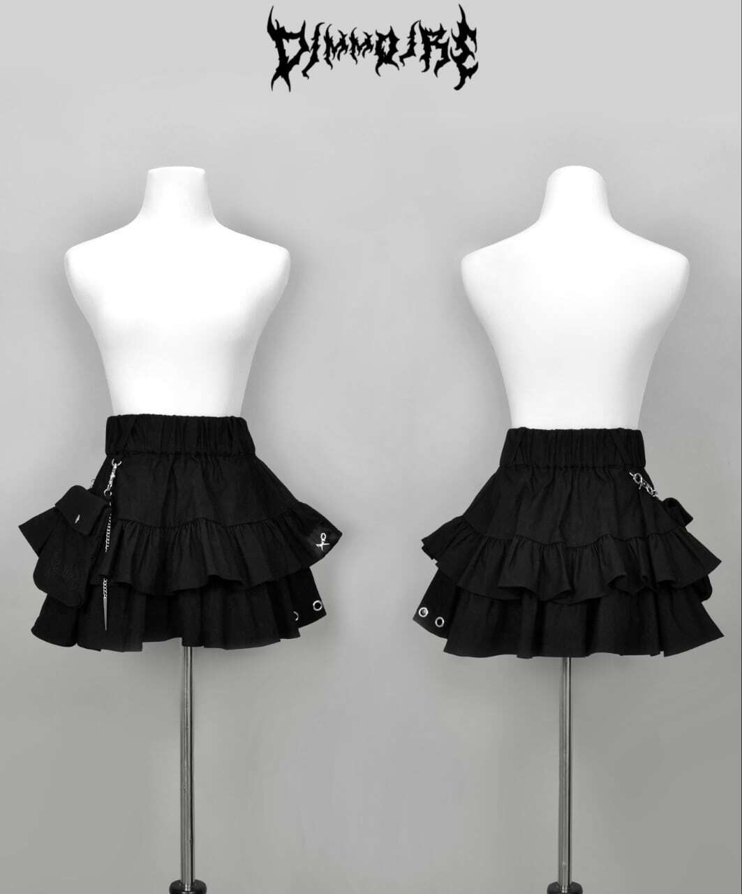 受注予約商品】PUNKフリルミニスカート【Black】 | DimMoire 