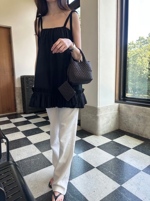・epic flounce mini dress