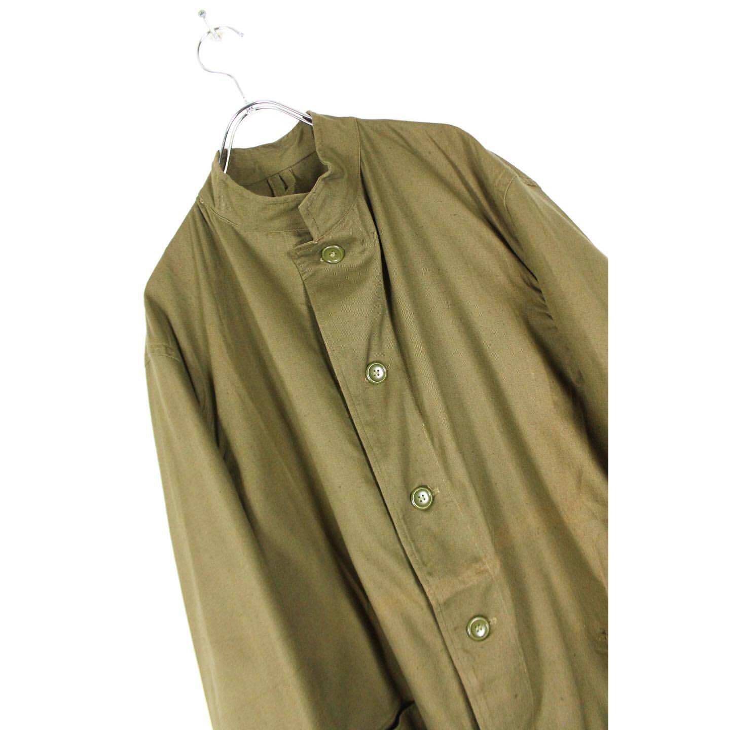 1960's チェコ軍 スタンドカラー コットンツイルワークジャケット 【ME