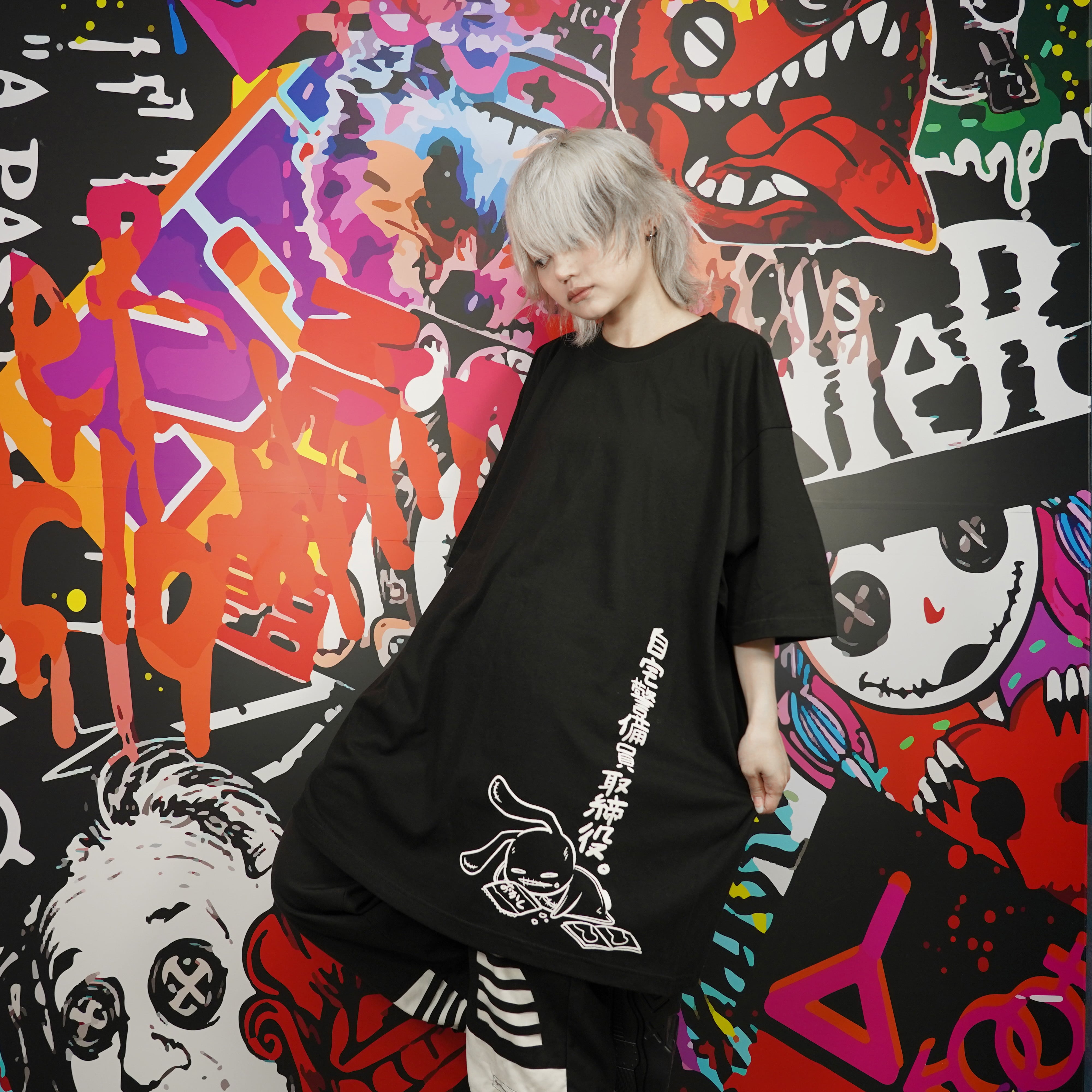 ୨୧⋆*様 確認用 7/25日限定MEGA SALE】OVERSIZE BLACK COTTON CUTSEW【自宅警備
