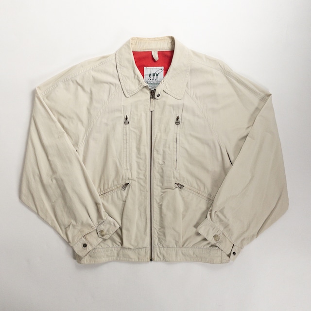 1990s "Made in Italy" Off White Cotton Sport Jacket