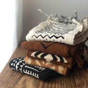 《No.004》ボゴランベルト 黄 泥染め 幅約14×長さ約155cm ※今回に入荷分は画像12-20枚目