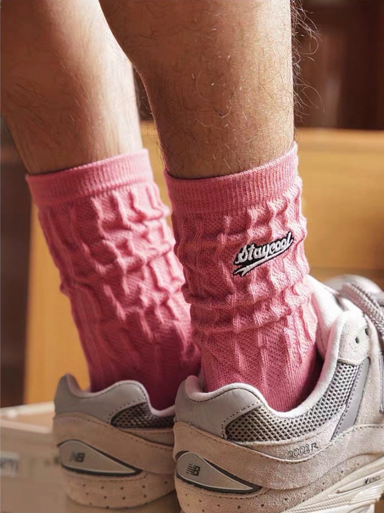 【3足セット】Urban Crinkle Color Socks（アーバンクリンクル カラーソックス）