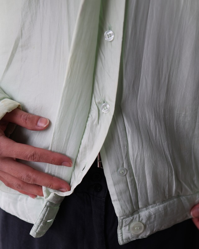 Silk coloring down jacket