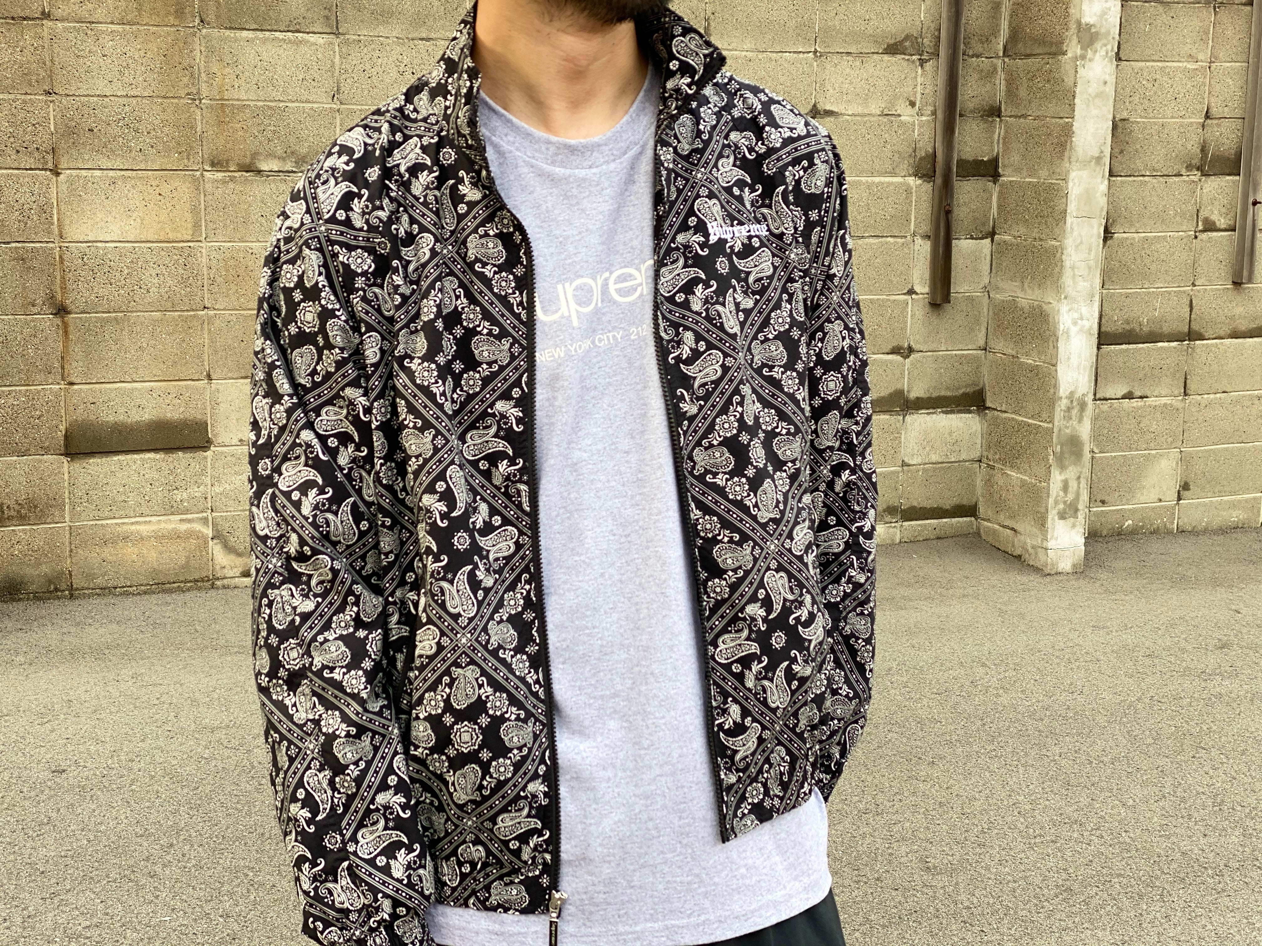 supreme bandana track jacket