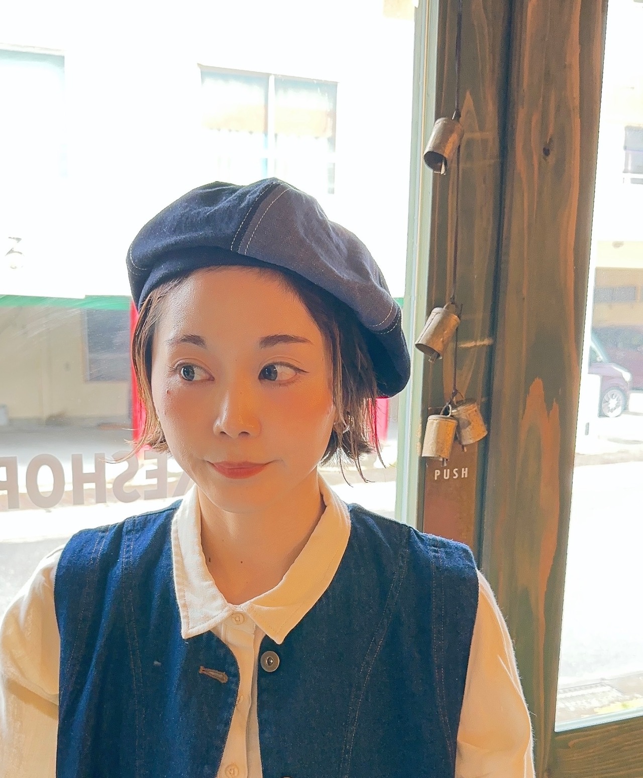 dimples beret  denim color(potto.✖︎dunch hat factory)