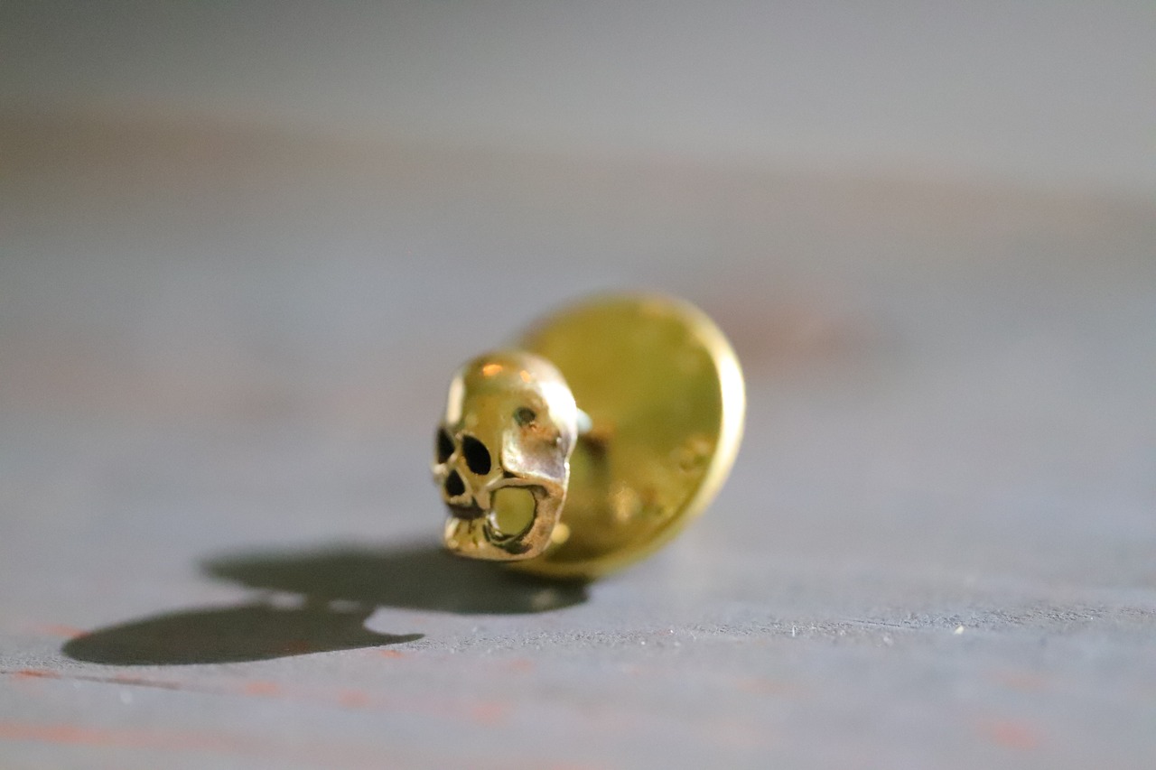 SHAMS push pin "SKULL"