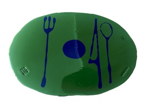 TABLE MATES  Matt Green Blue  "Fish Design by Gaetano Pesce"  /  CORSI DESIGN
