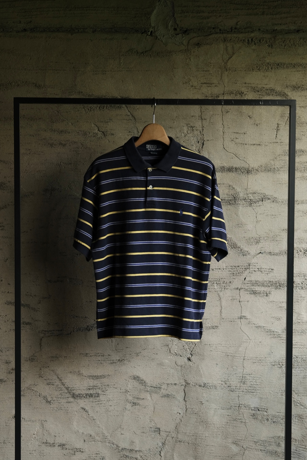 Utah／90's "Polo by Ralph Lauren" s/s polo shirt／navy