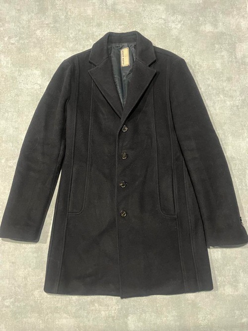 ANTONIO MARRAS チェスターコート　ブラック　迷彩　裏地