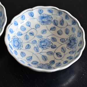 【50554】花唐草なます皿　江戸/ Imari Sometsuke Bowl /Edo