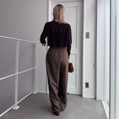 crew neck tulle sheer short tops/brown