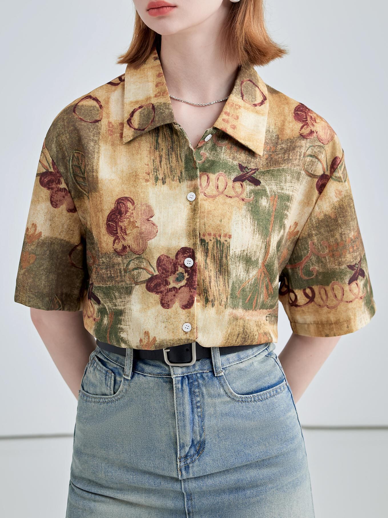 vintage flower shirt