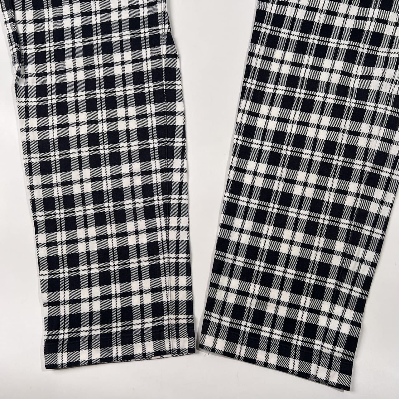 PEARLY GATES パーリーゲイツ チェック柄 ストレッチ コットン パンツ サイズ 7 /メンズ/ゴルフ/ホワイト×ネイビー系