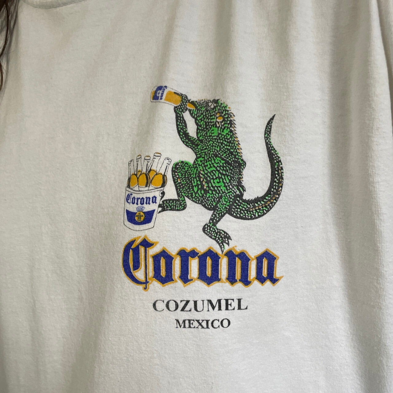 90年代 Corona コロナビール イグアナ 企業ロゴ アドバタイジングT 