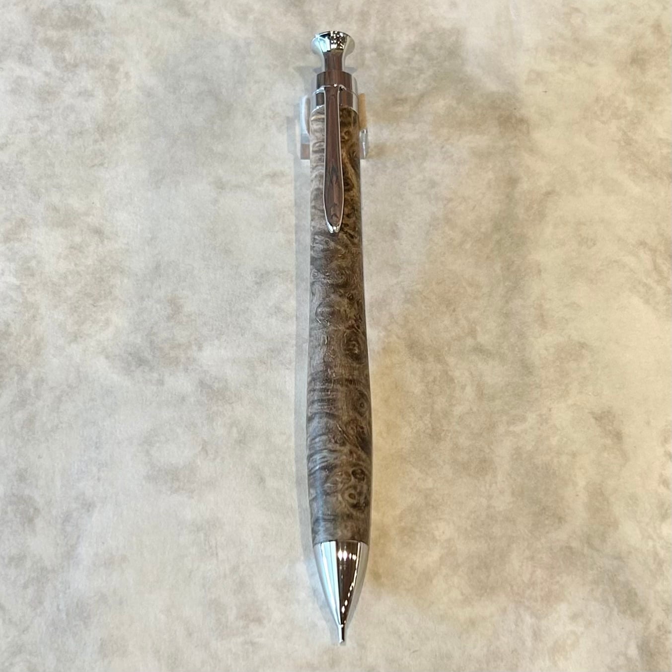 新品　こぶた工房　極上+花梨瘤　青瘤　ボールペン こぶた工房 【極上＋花梨瘤 青瘤①】 ボールペン換装可 | ペンネジューク