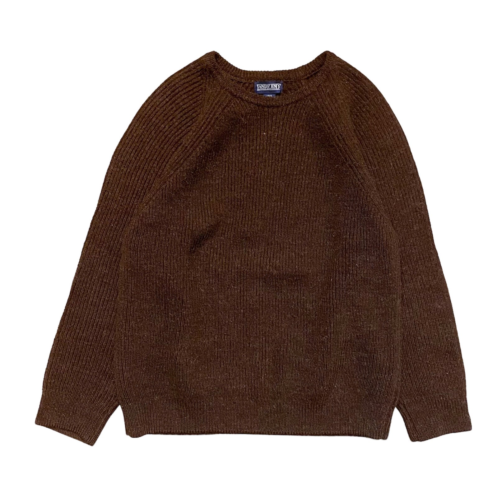 90's イングランド製 LANDS'END Wool Sweater M / ランズエンド ウールニット セーター 古着