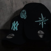 【gifthat別注】NEW ERA 940/9FORTY シアトル・マリナーズBLACK SEAGLASS
