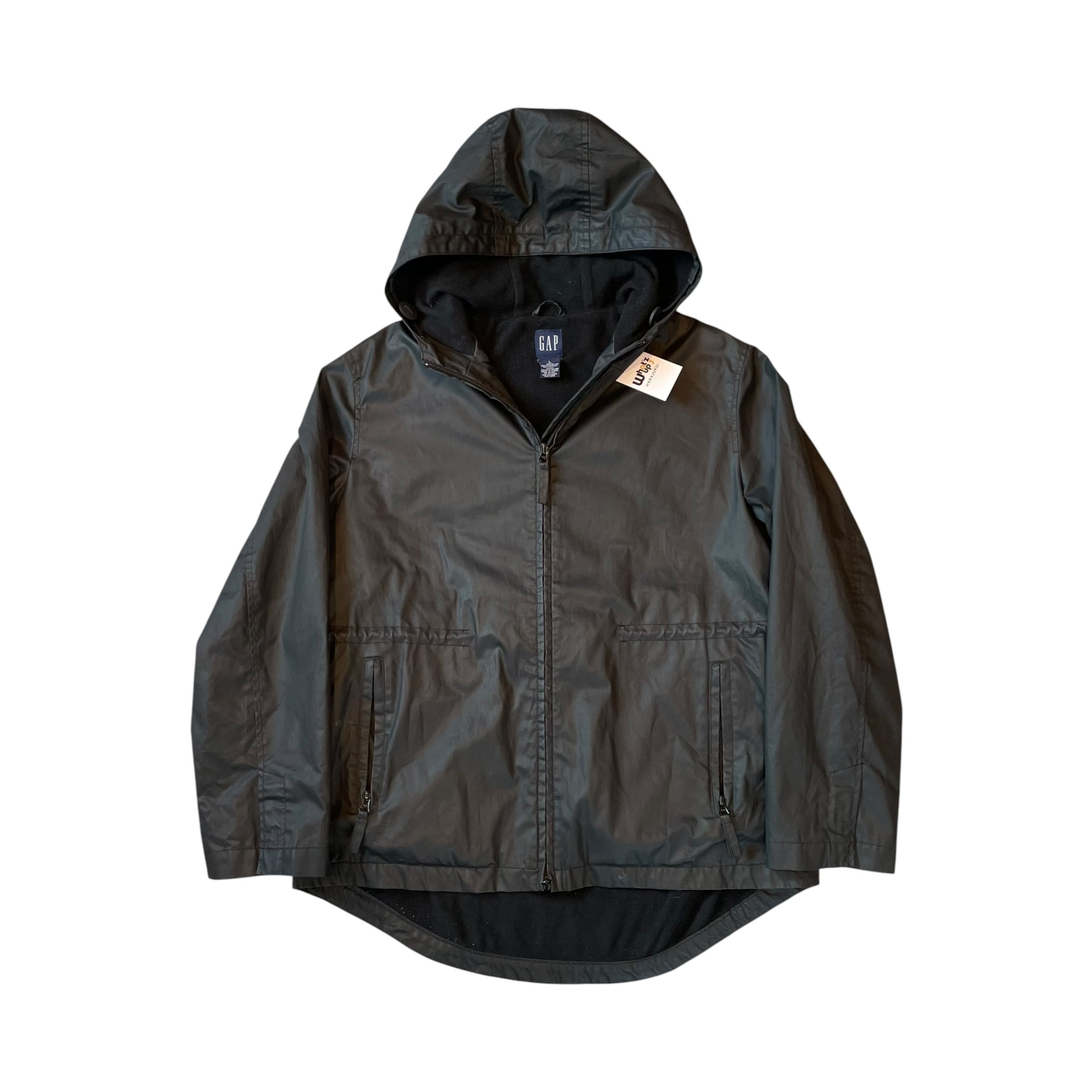 2000s GAP Polyester Coating Cotton Double Zip Hoodie Jacket