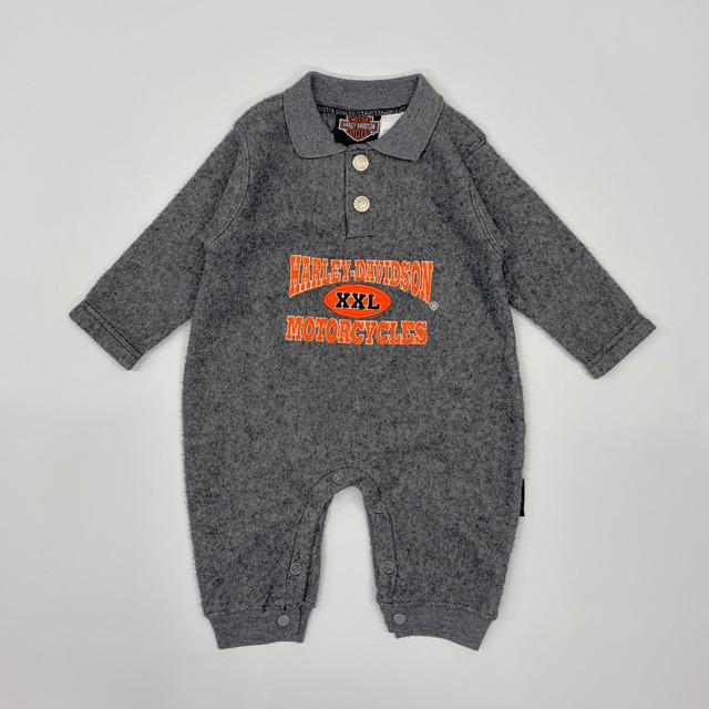 【6-9M】HARLEY-DAVIDSON baby rompers ハーレーダビッドソン ロンパース カバーオール