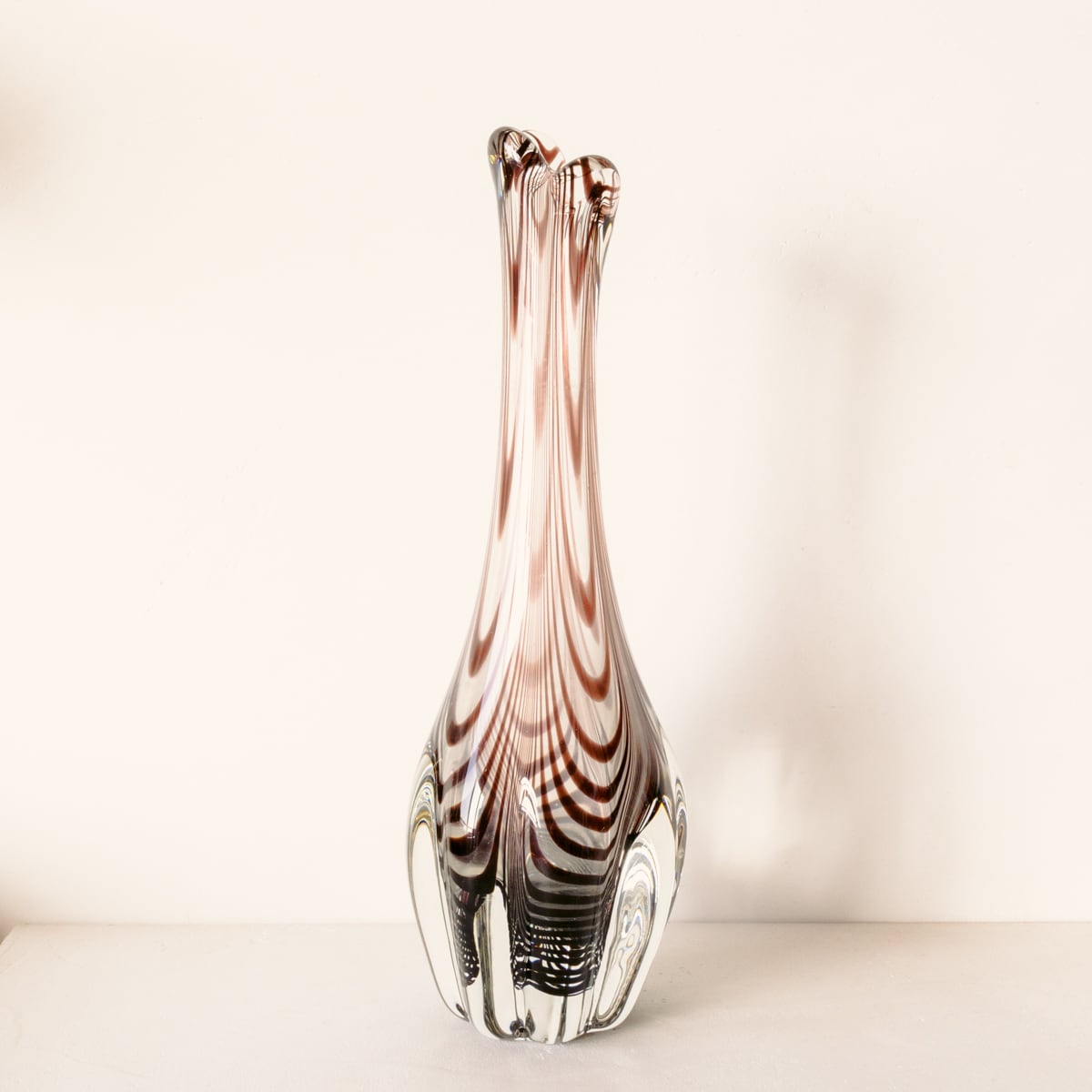 Brown Stripe Vase