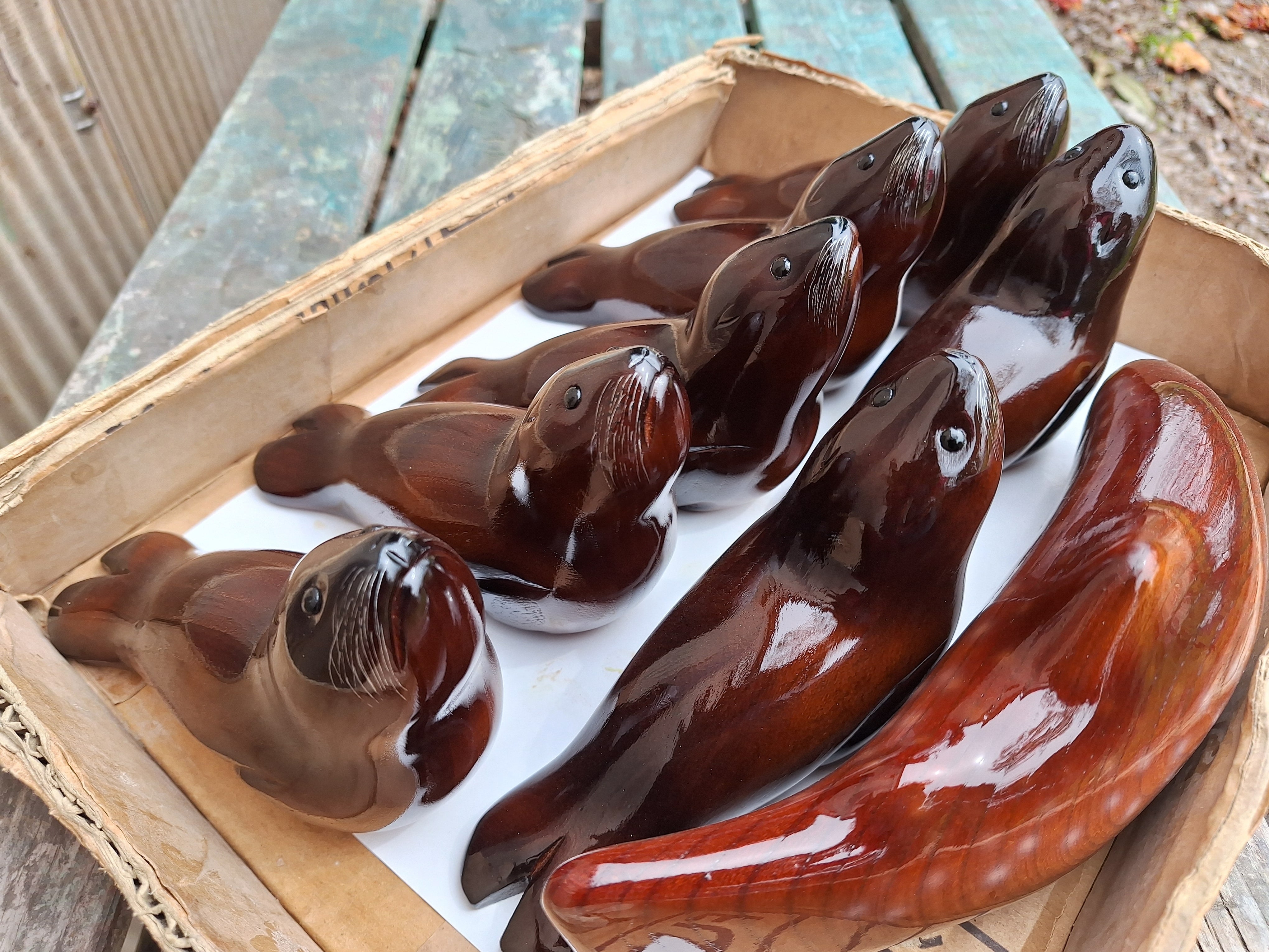 アシカ sea ​​lion | 工房西岡 woodcraft animals