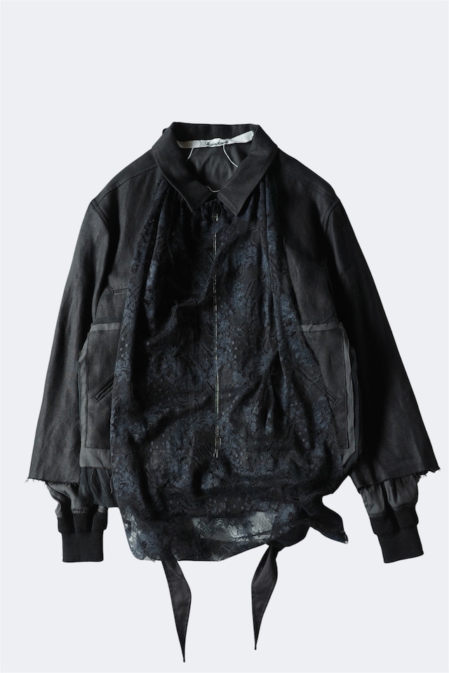 Midorikawa 【ZIP BLOUSON -BLACK-】