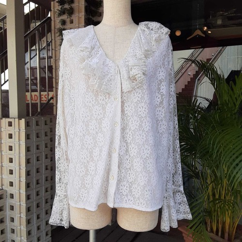 Vintage lace collar blouse / ヴィンテージ レース カーラー ブラウス