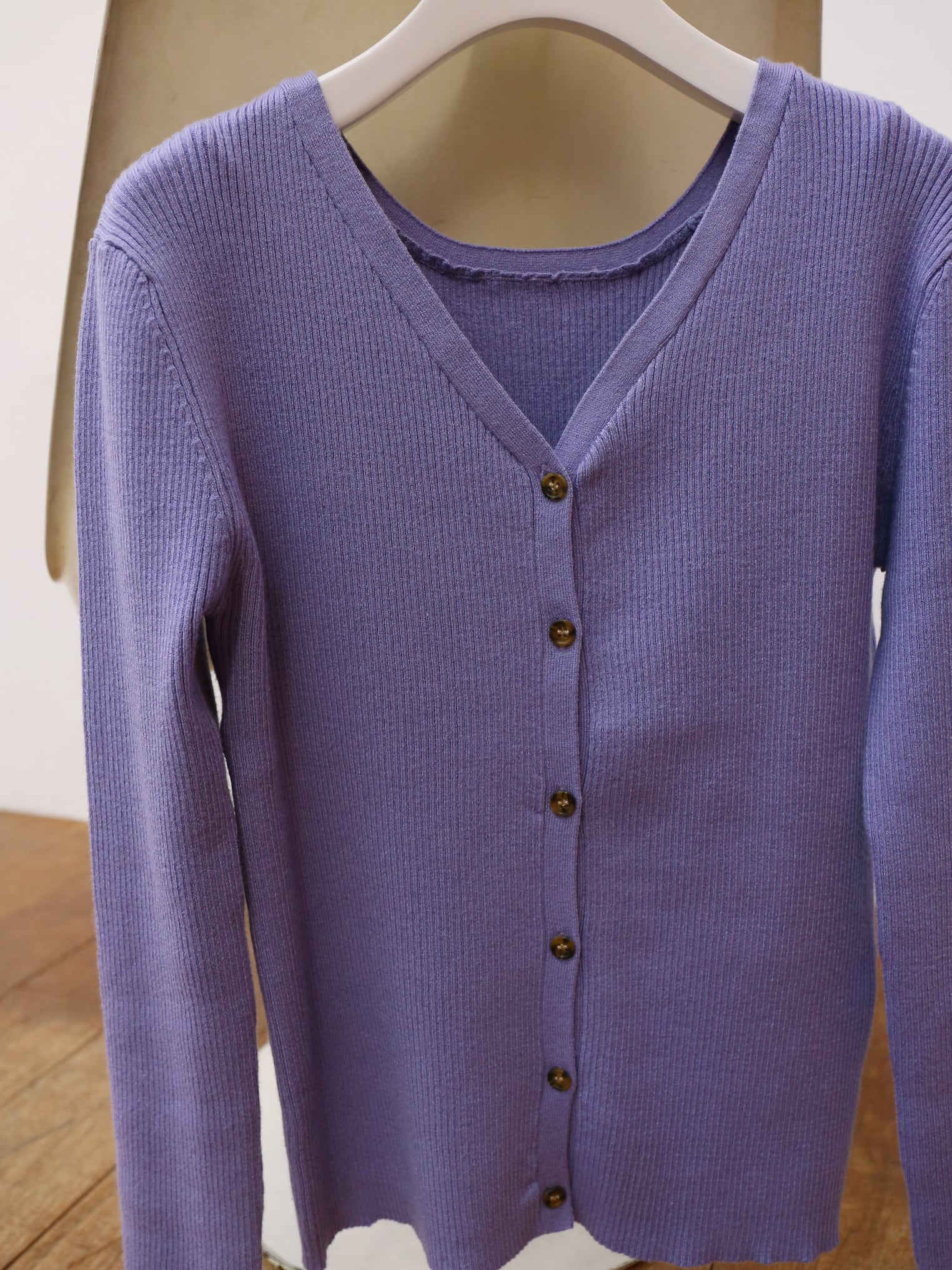2way rib knit（purple）