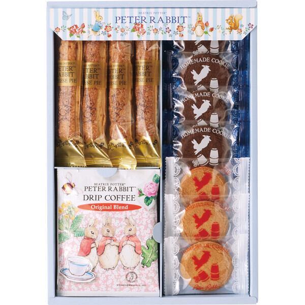 ピーターラビットTM コーヒー&スイーツギフト 焼き菓子 結婚内祝い 新築内祝い 初節句内祝 入学内祝い 出産内祝い プレゼント 内祝い お祝い お祝い返し ギフト 出産祝い お返し 返礼 送料無料 送料込み